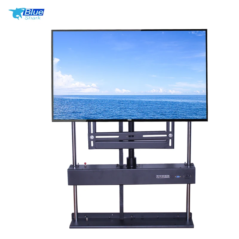 32-65 Inches TV Lift Mechanism Motorized Remote Control 360 Degree Swivel TV Lift Furniture Hidden Rotating Motorized TV Lift