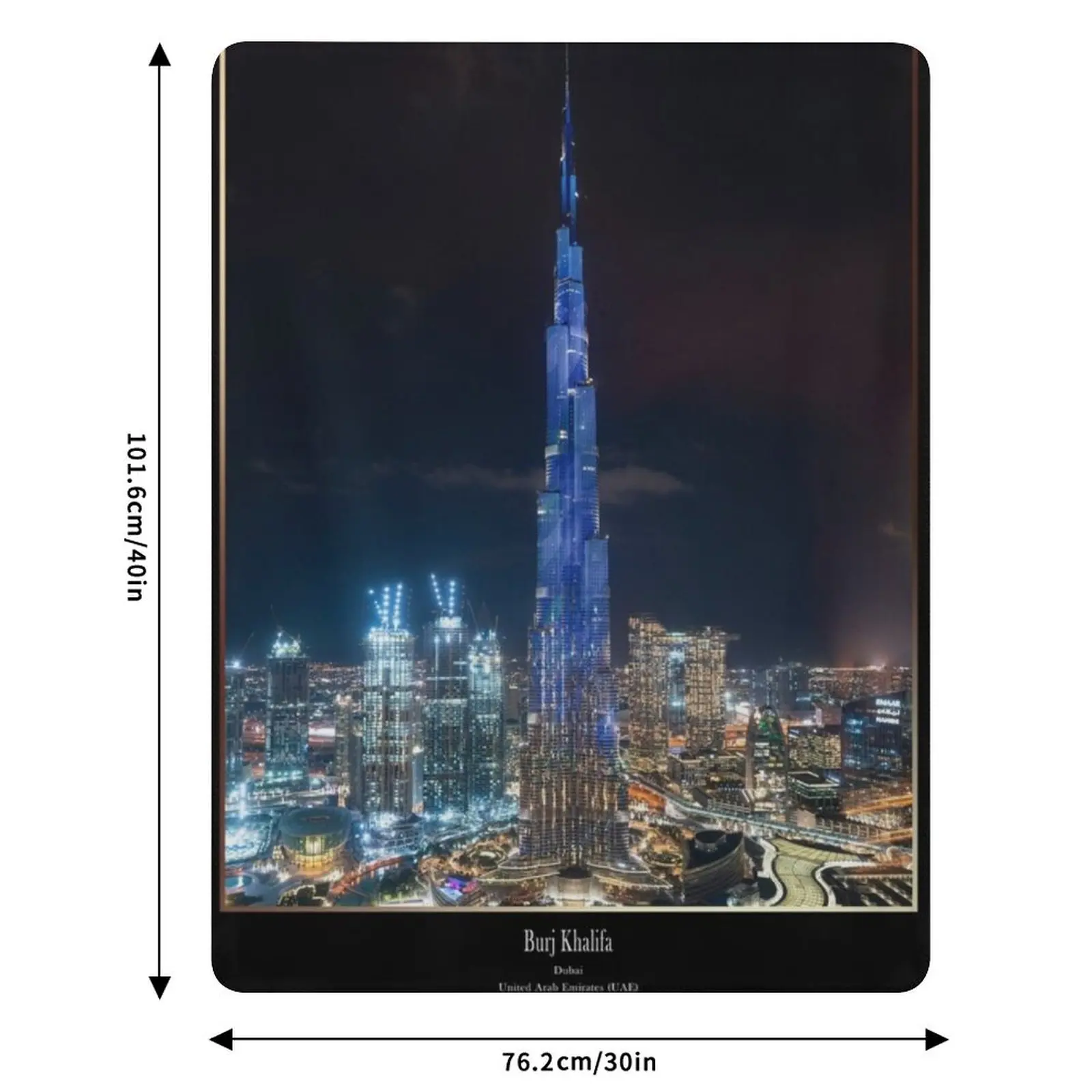 بورج خليفة، دبي، الإمارات العربية المتحدة، الإمارات العربية المتحدة رمي بطانية هدايا عيد الميلاد المصممين ديكورات الفانيلا البطانيات