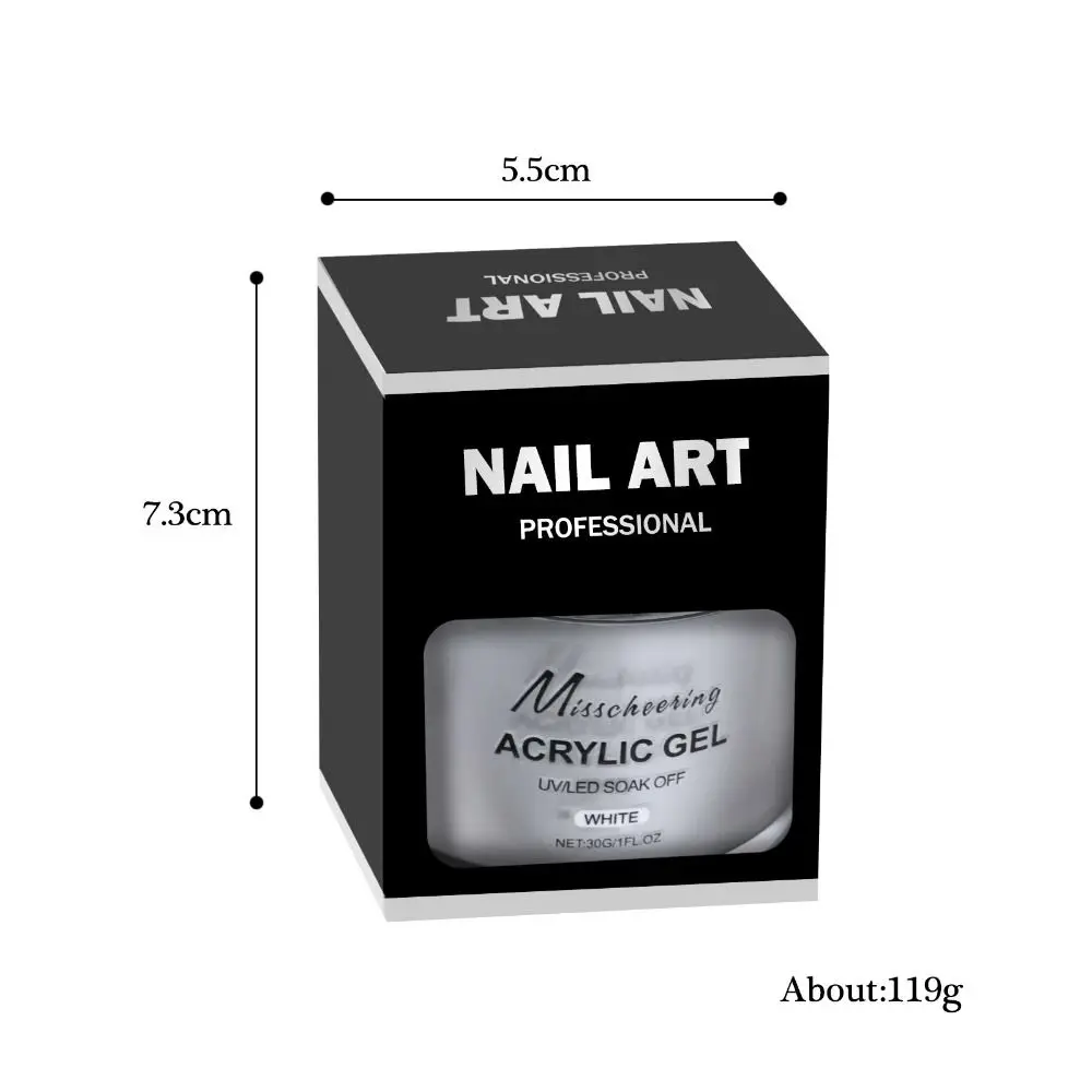 15/30g Quick Builder Nagelgel Weiß Nude Pink Klar Soak Off Nail Art Verlängerungsgel UV LED Multifunktionales Acrylgel für Salon