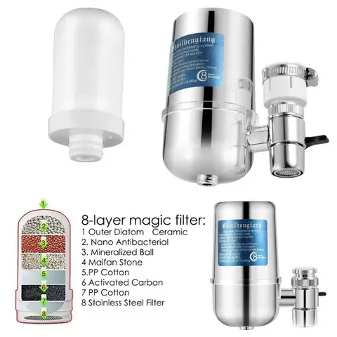 Electroplating household water purifier kitchen purifier faucet filter household tap water filter
