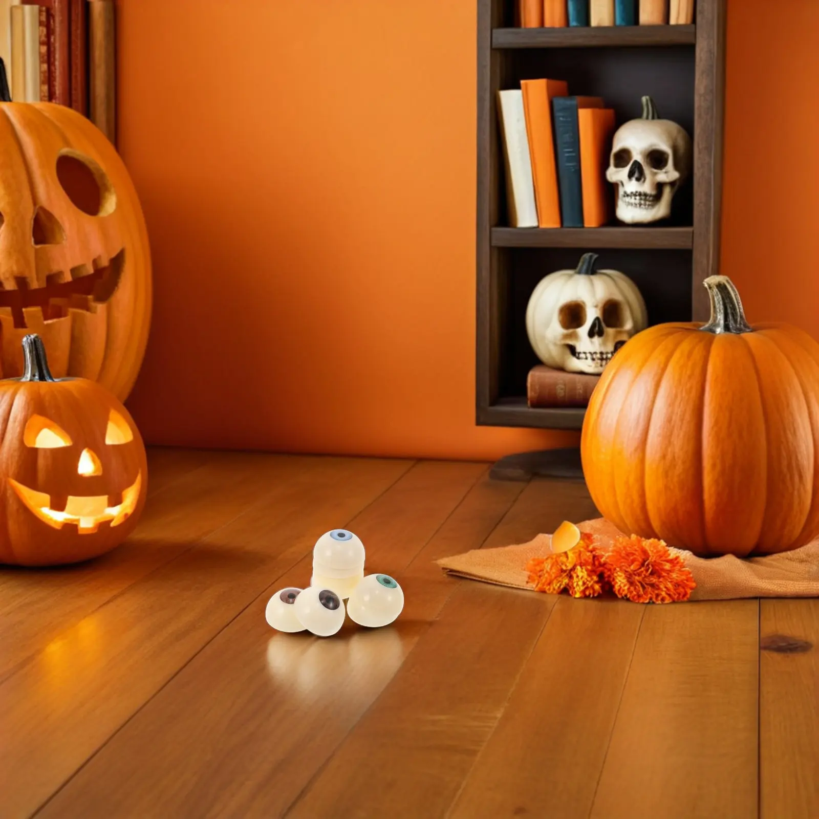 

8Pcs Realistic Acrylic Eyeballs Halloween Half Round Fake Eyes for Crafts Scary Stuffed Animal Decoration Props