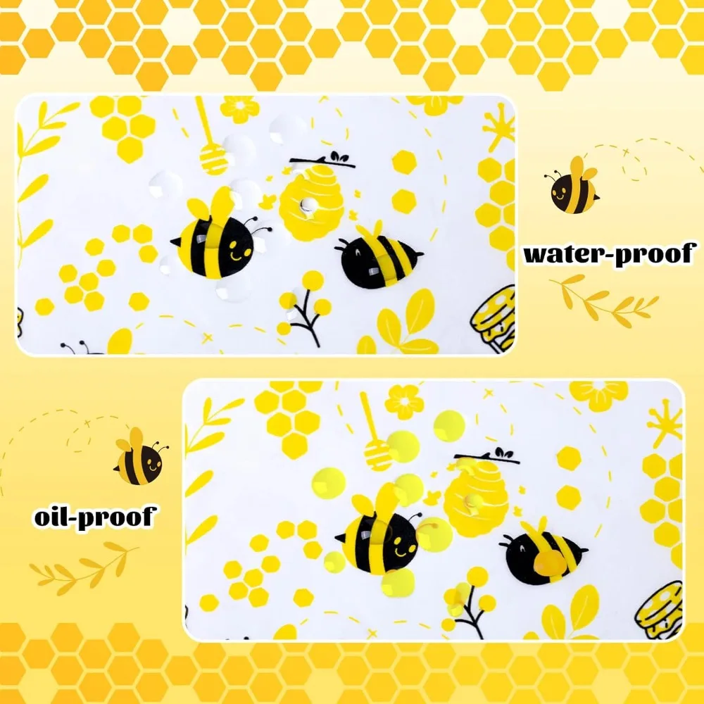 100 Pack Bee Wax Paper Sheets for Food Wrapping, Sandwich Wrap, Deli Paper, Waterproof & Oil-proof, Picnic Basket Liner, 8.6x9.8in