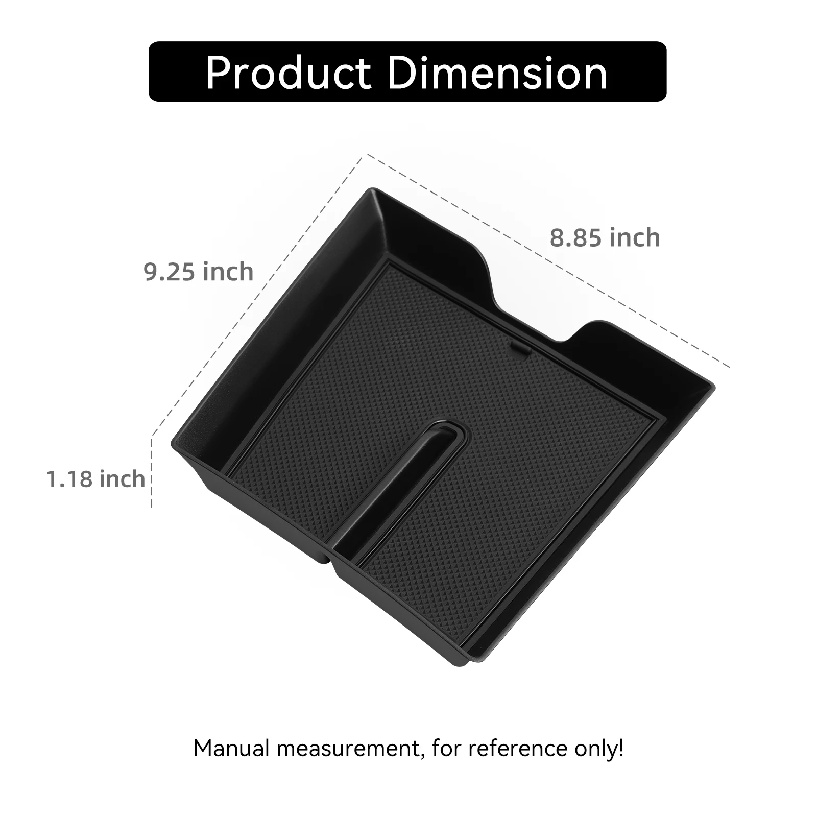 لشيفي شيفروليه الاعتدال 2025 2026 صندوق تخزين وحدة التحكم المركزية علبة ترتيب منظم اكسسوارات السيارات الداخلية أسود