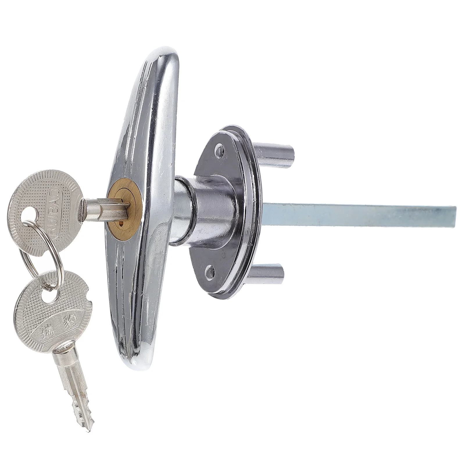 

1Set Garage Door Lock Kit Heavy Duty Metal T-Handle Replacement Lock for Emergency Release Compatible with Most Opener Systems