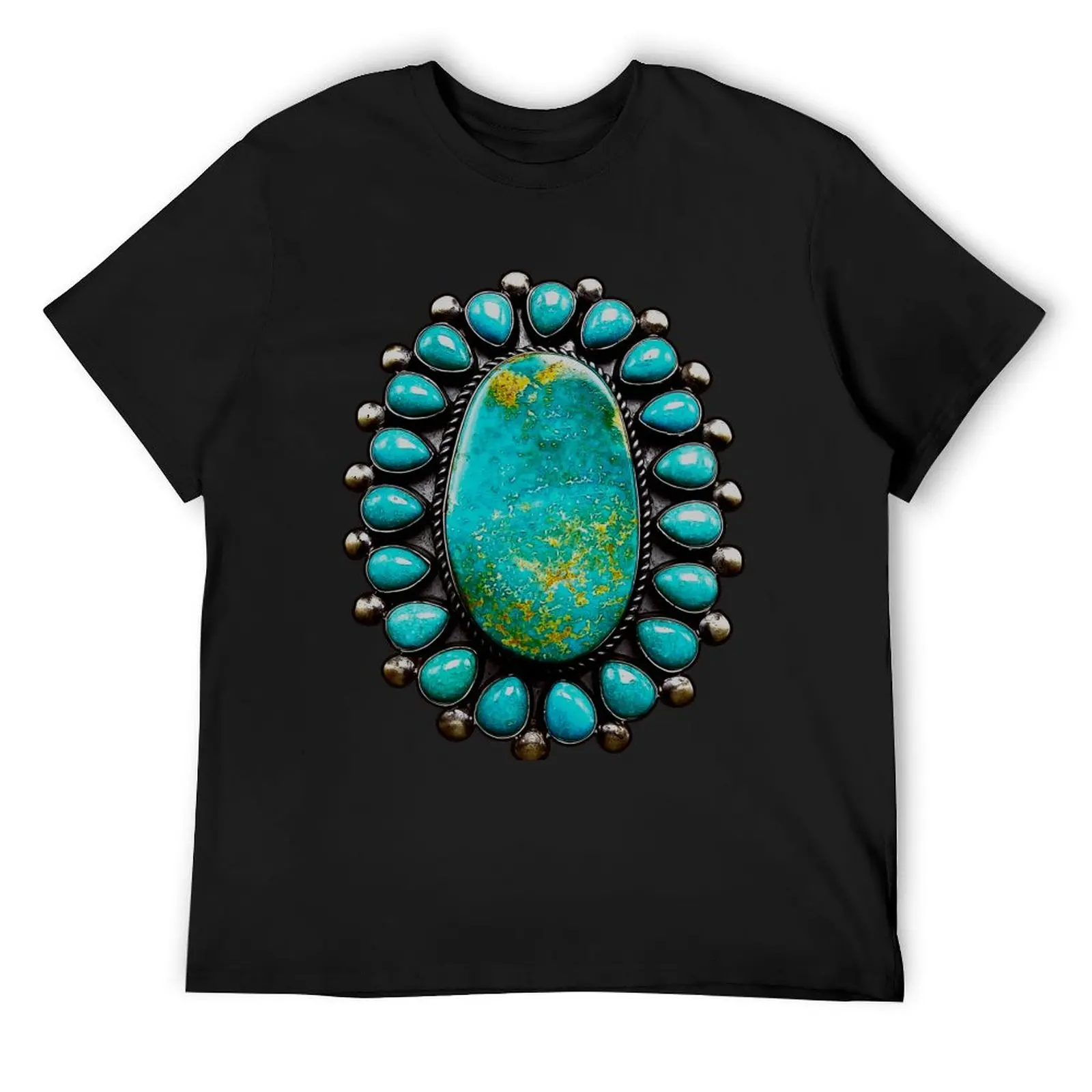 

Turquoise Gemstone Jewelry T-Shirt luxury t-shirt vintage graphic tee summer shirt boys whites mens plain t shirts