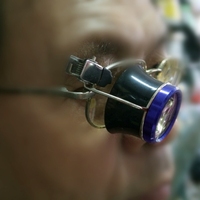 10X Clip On Eyeglass Magnifier Watch Repair Tool Loupes Lens Jeweller