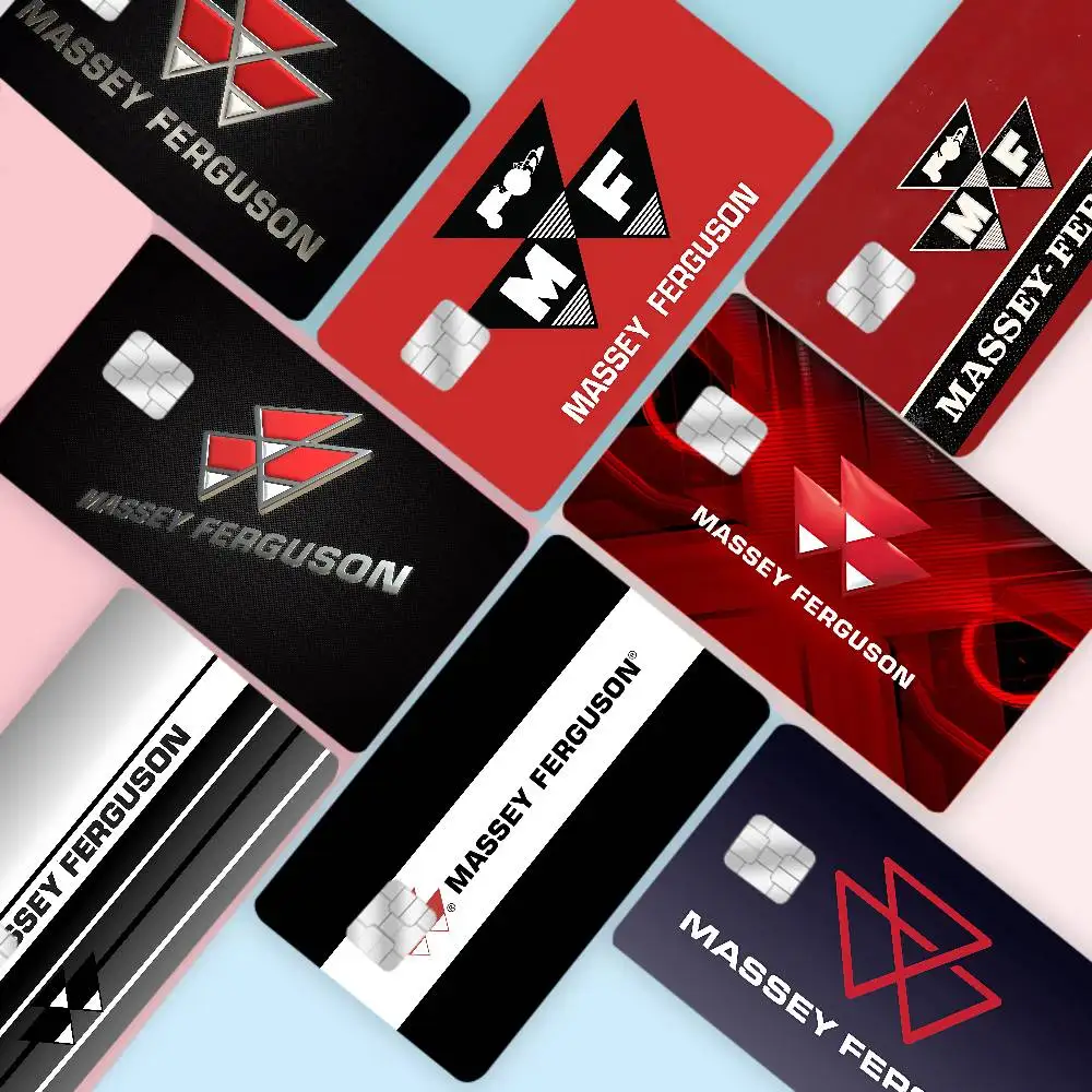 M-Massey F-Ferguson Anime Cartoon Sticker Film Skin for Credit Card Debit Bank Bus Card