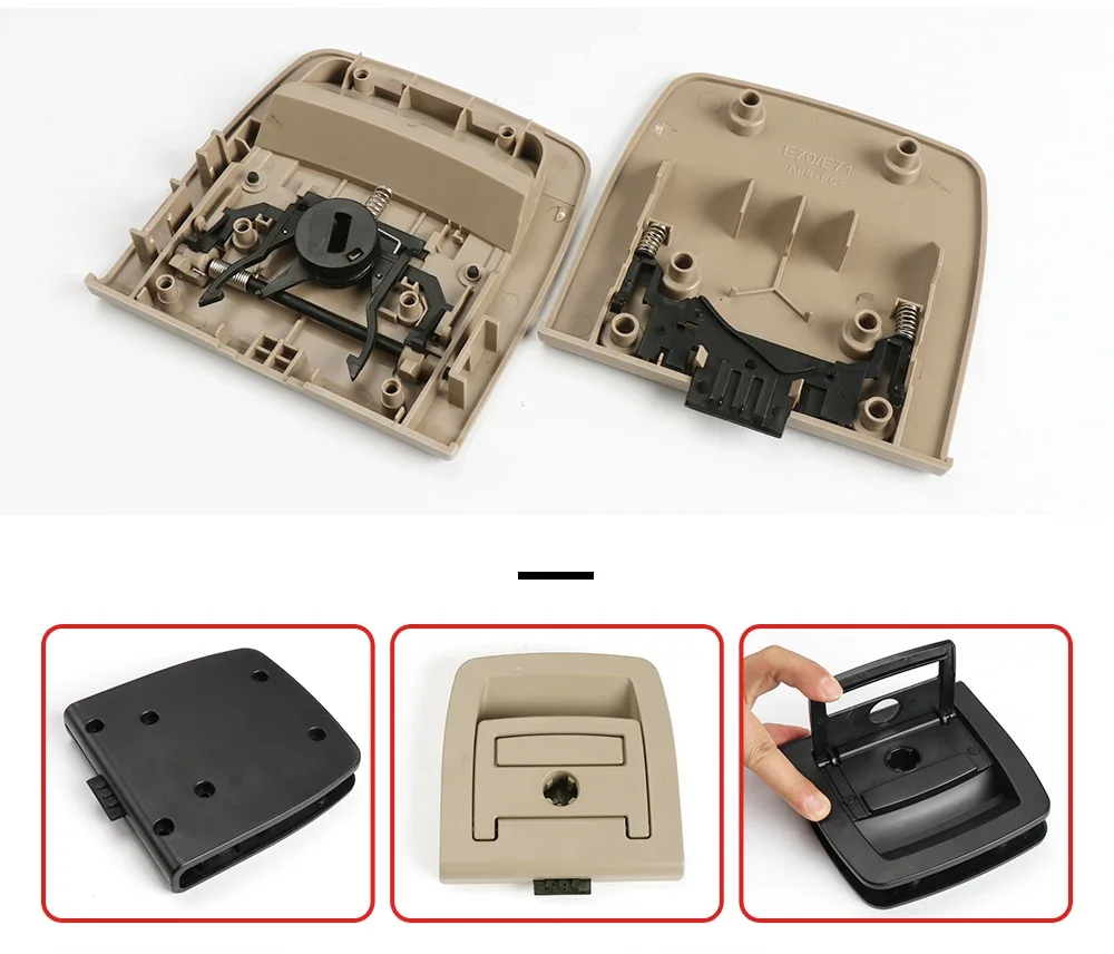 Auto Hinten Gepäck Stamm Deckel Boot Matte Boden Teppich Schalter Latch Griff Für BMW X5 X6 E70 E71 E72 F15 F16 5GT F07 51479120284 – Detail 4
