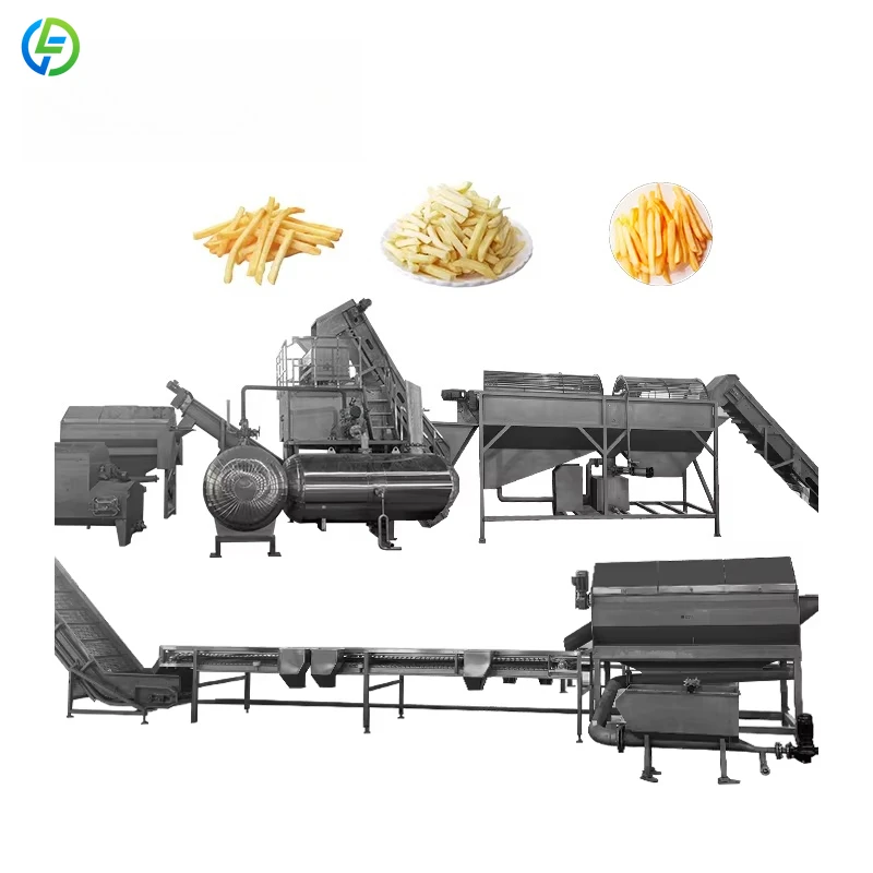 Máquina Automática para Hacer Papas Fritas y Chips de Plátano de Fábrica FuLai, Línea de Producción Industrial de Papas Fritas Congeladas Frescas, Personalizable