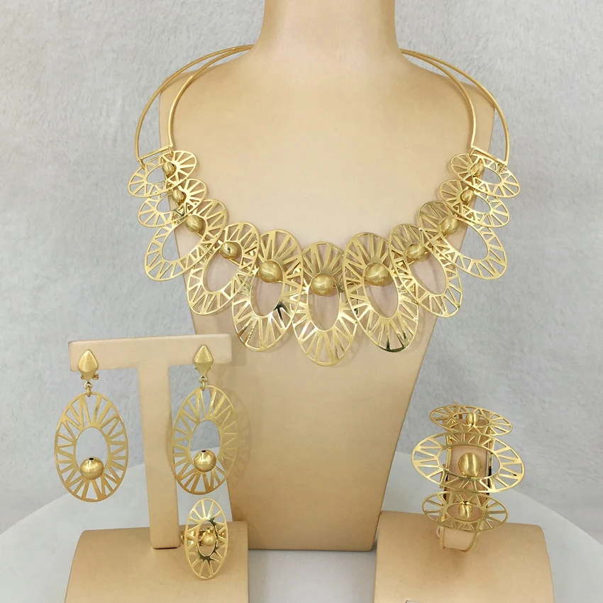 Unique Bold Jewelry Brazilian Jewelry Sets Fine Jewelry for Women Birthday Gift Wedding Bridal FHK12866