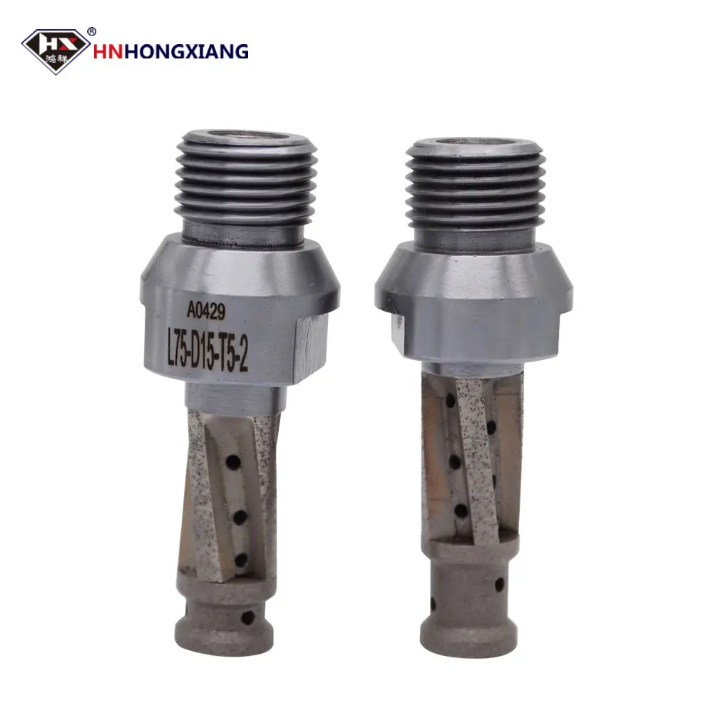 HNHONGXINAG เกลียว Shank Milling Integrated CNC เครื่องมือเครื่องตัดบดล้อสําหรับเครื่องกัดแก้ว