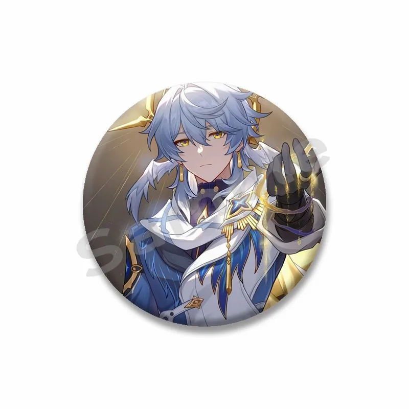 Honkai Star Rail Sunday Round Brooch, Cute Design