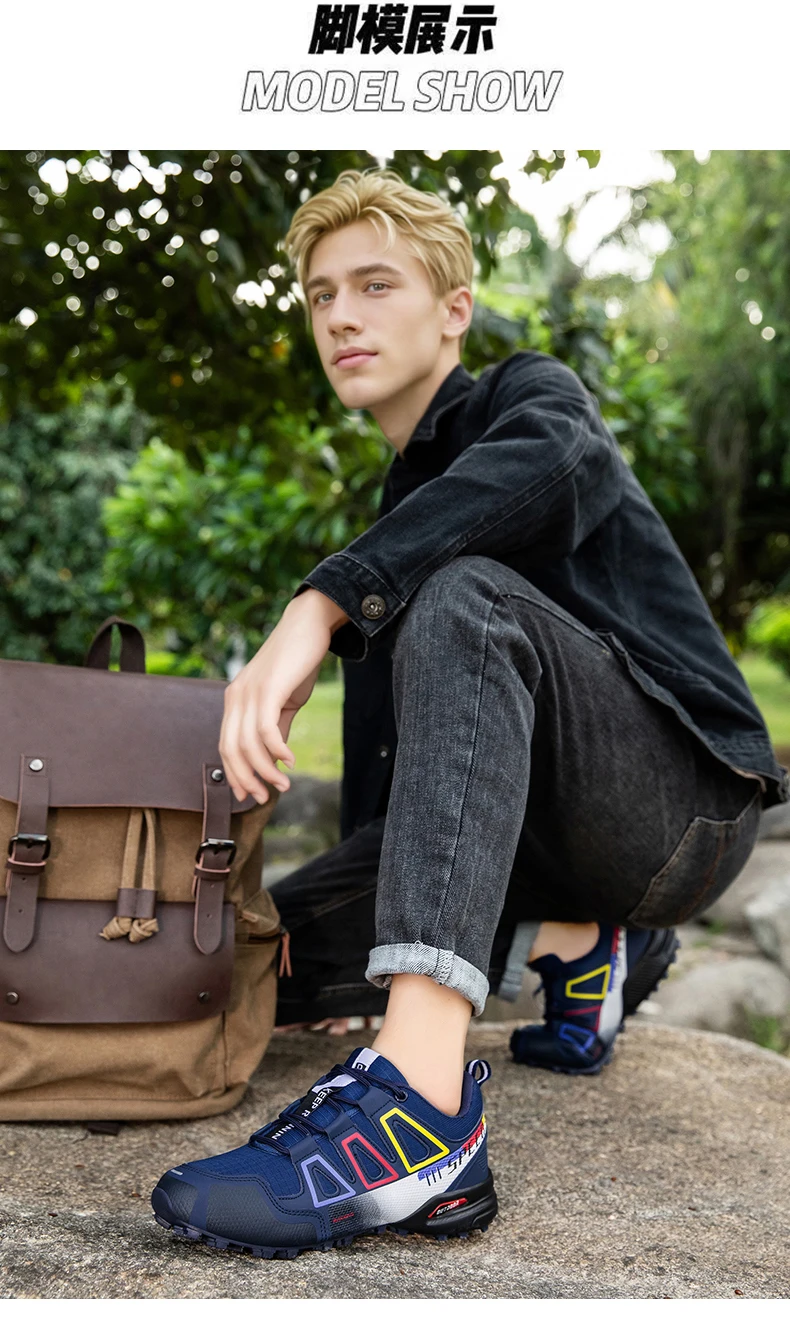Herren-Campingschuhe, wasserdicht, rutschfest, für jedes Gelände, Sportschuhe, Outdoor-Radschuhe, Wandern, Jagd, taktische Trainingsschuhe – Detail 13
