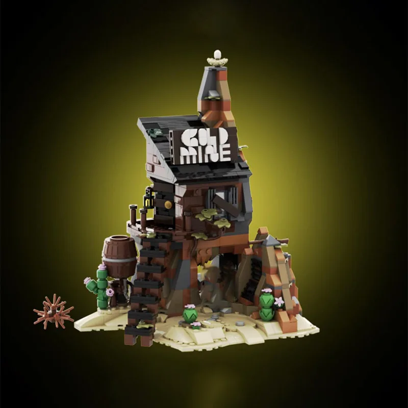 لعبة مكعبات بناء MOC، مخبأ سري، نموذج مشهد الشارع، لعبة تجميع إبداعية، هدية العيد مناسبة لجميع المتحمسين