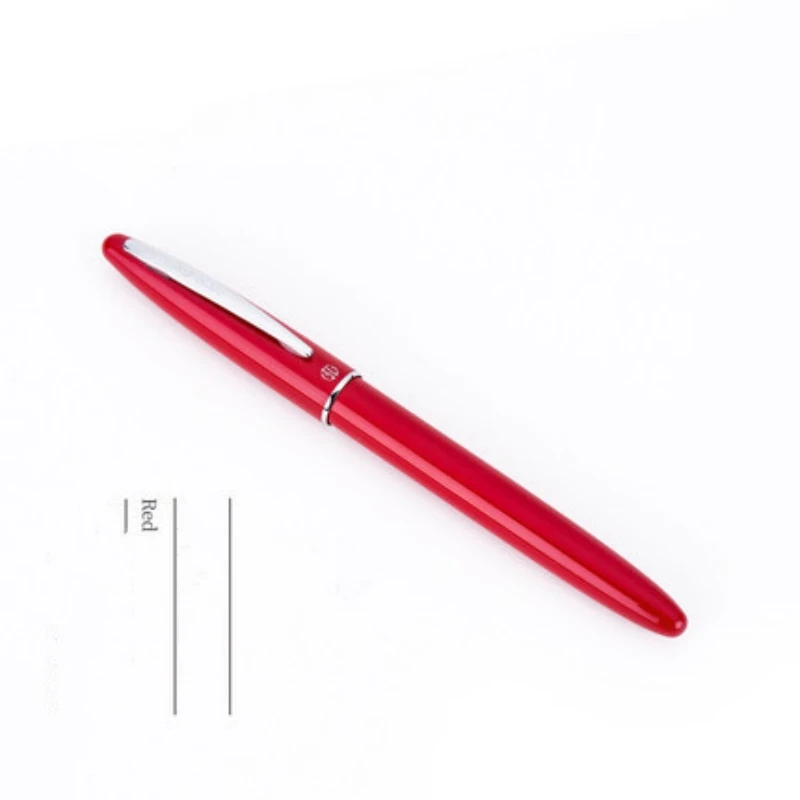 Hongdian HD-560 Metal Fountain Pen Blue Red White Black Ink Pen Nib EF 0.38mm Writing For Business Office  School Supplies