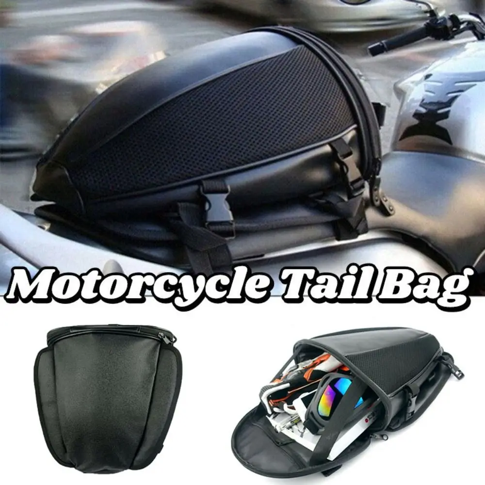 

Waterproof Motorcycle Tail Bag Wear Resistant Practical Rear Seat Strap Bag Durable Anti-slip Suspended Motorcycle Back Bag