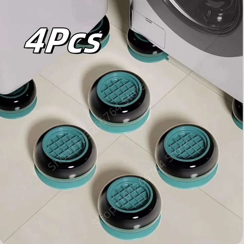 

4Pc Washing Machine Anti Vibration Pads Furniture Rubber Feet Mat Slipstop Silent Universal Refrigerator Support Dampers Stand