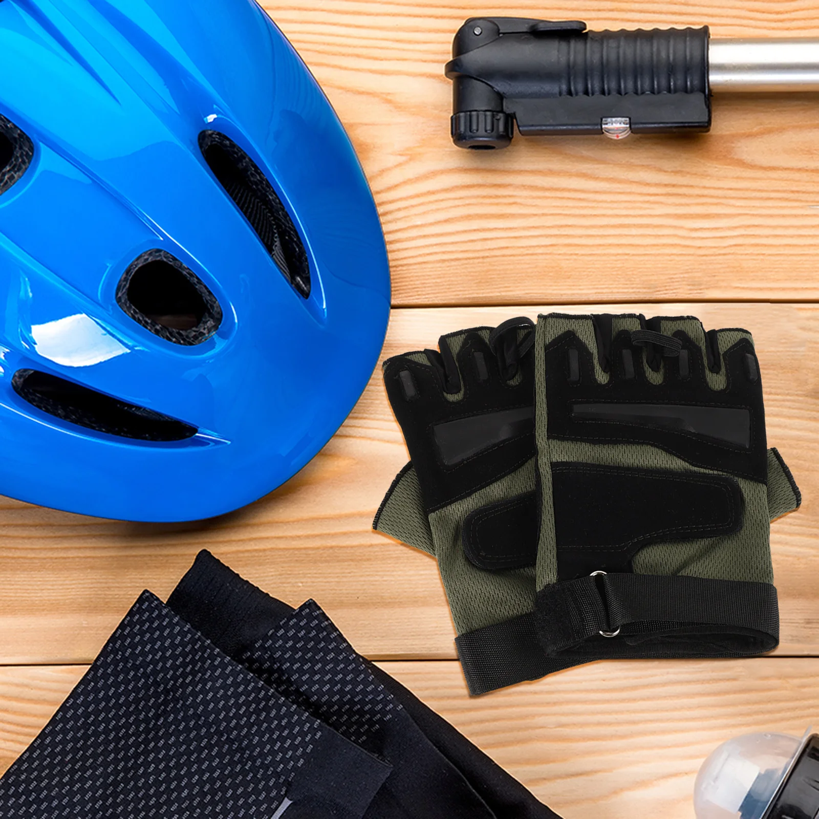 

1Pair Outdoor Half-Finger Anti-Slip Gloves for Cycling Motorcycle Fitness Training Fishing Breathable Comfortable Sports Gloves