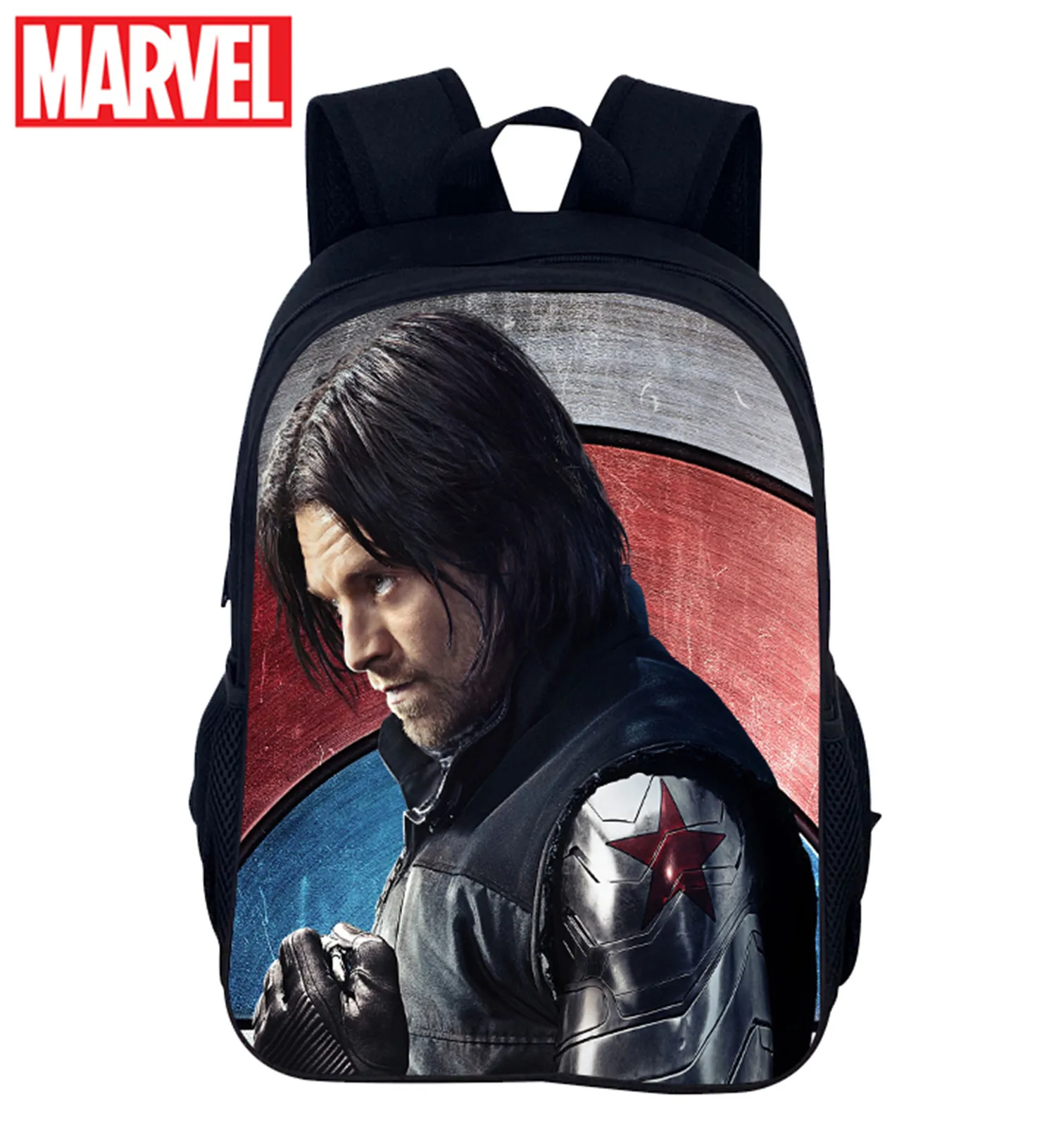 Winter Soldier Student Lightweight Backpack-Waterproof Trendy Knapsack-Back to School Daypack for Children