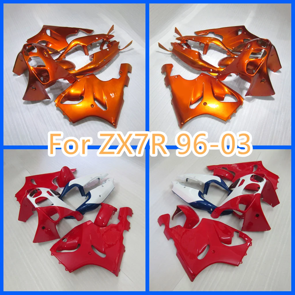 Fit for Kawasaki 96 97 98 99 00 01 02 03 ZX-7R ZX7R 1996 1997 1998 1999-2003 ZX 7R  Motorcycle Fairing Kit Free Custom