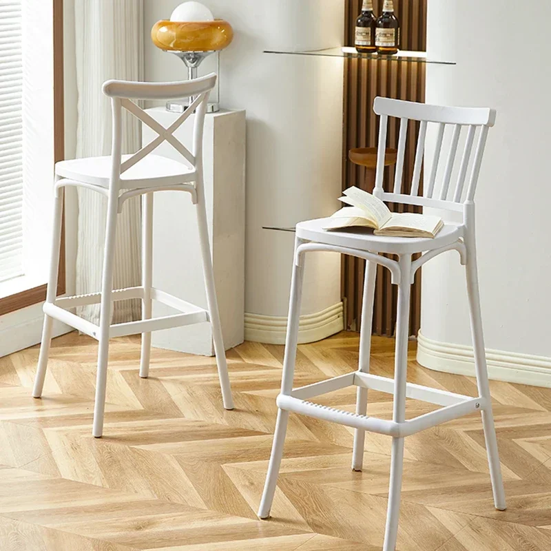 Height Counter Bar Stools Plastic Minimalist Bedroom Barber Modern Reception Dining Chairs Desks Aburete Alto Unique Furniture