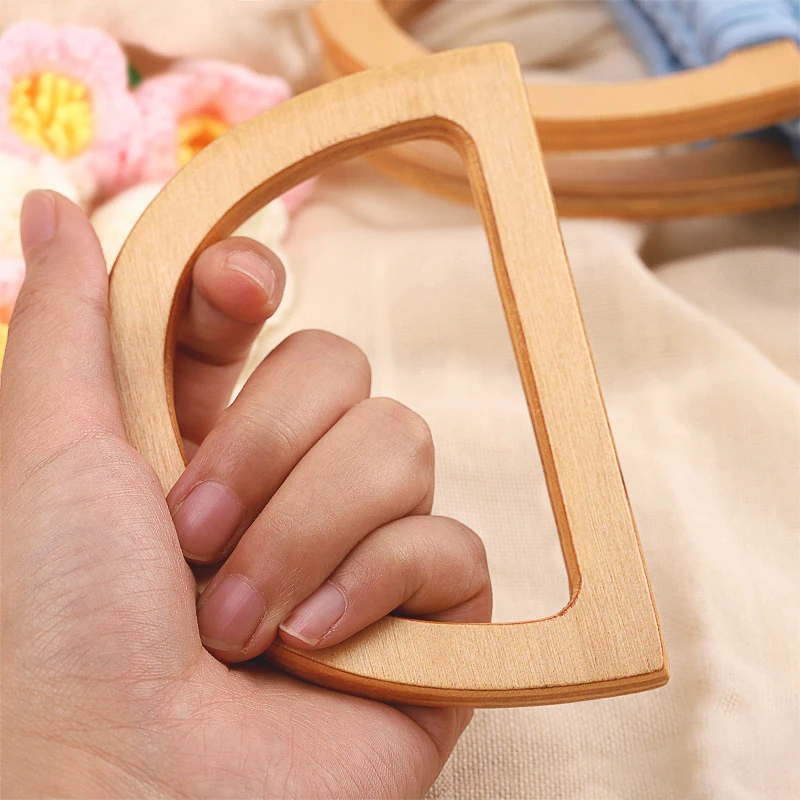 Sacchetti di legno/plastica a forma di D manico di ricambio borse fai da te fatte a mano accessori borsa borsa Tote manico manico semicircolare