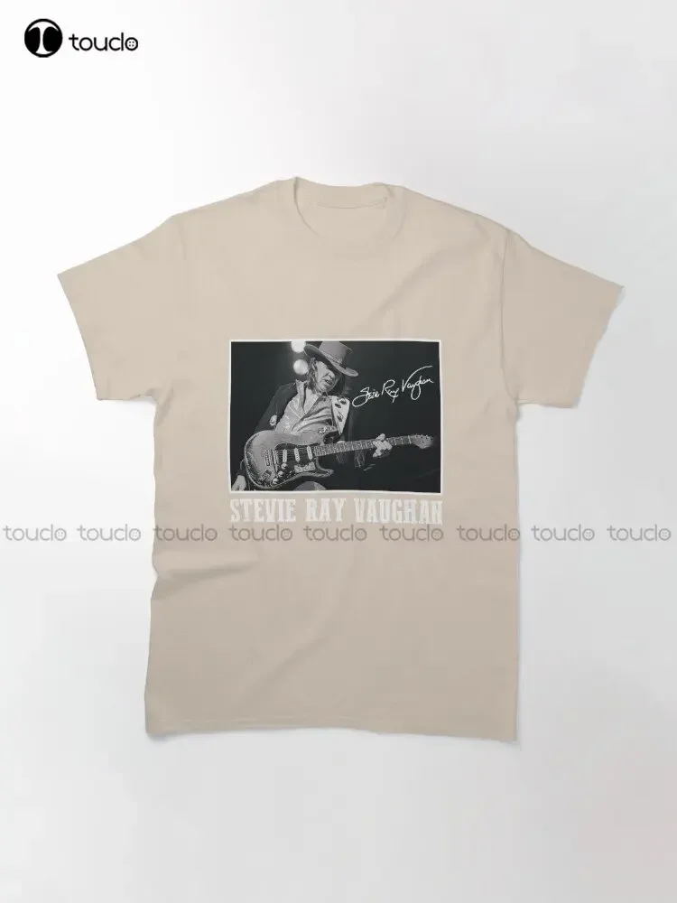 Retro Style Stevie Ray Vaughan Trending T-Shirt Custom Aldult Teen Unisex Digital Printing Tee Shirts Custom Gift Xs-5Xl Tshirt