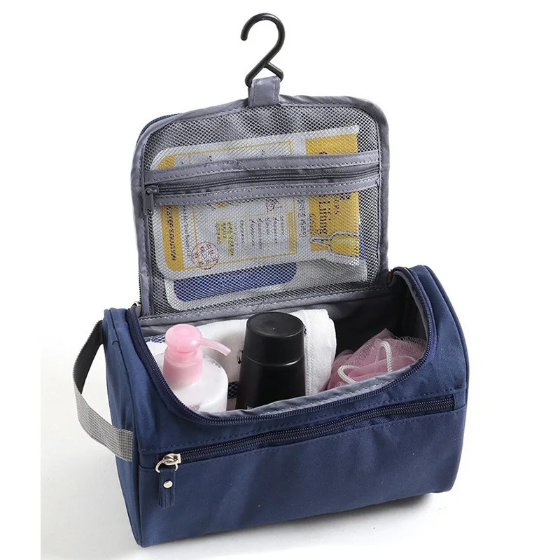 

Oxford Cloth Waterproof Hook Toiletry Bag Travel Cosmetic Storage Organizer Men Portable Storage Bag Makeup Organizer