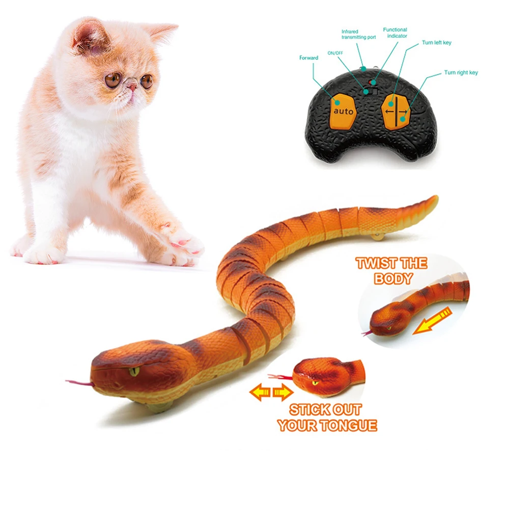 

Interactive Smart Sensing Snake Cat Toys Electric Interactive Toys for USB Charging Pet Accessories Cats Dogs Game Play Toy