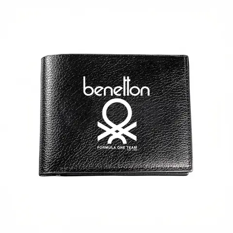 Benetton Formula One Team Logo Men's Wallet Card Holder Casual Business Fashion Print Design