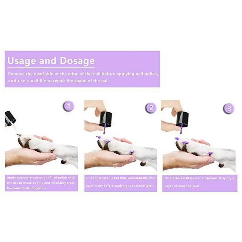 New Arrival Pet Dual-Use Nail Polish Protector Fashionable Cosmetics For Dog Cat Pet Grooming Tools