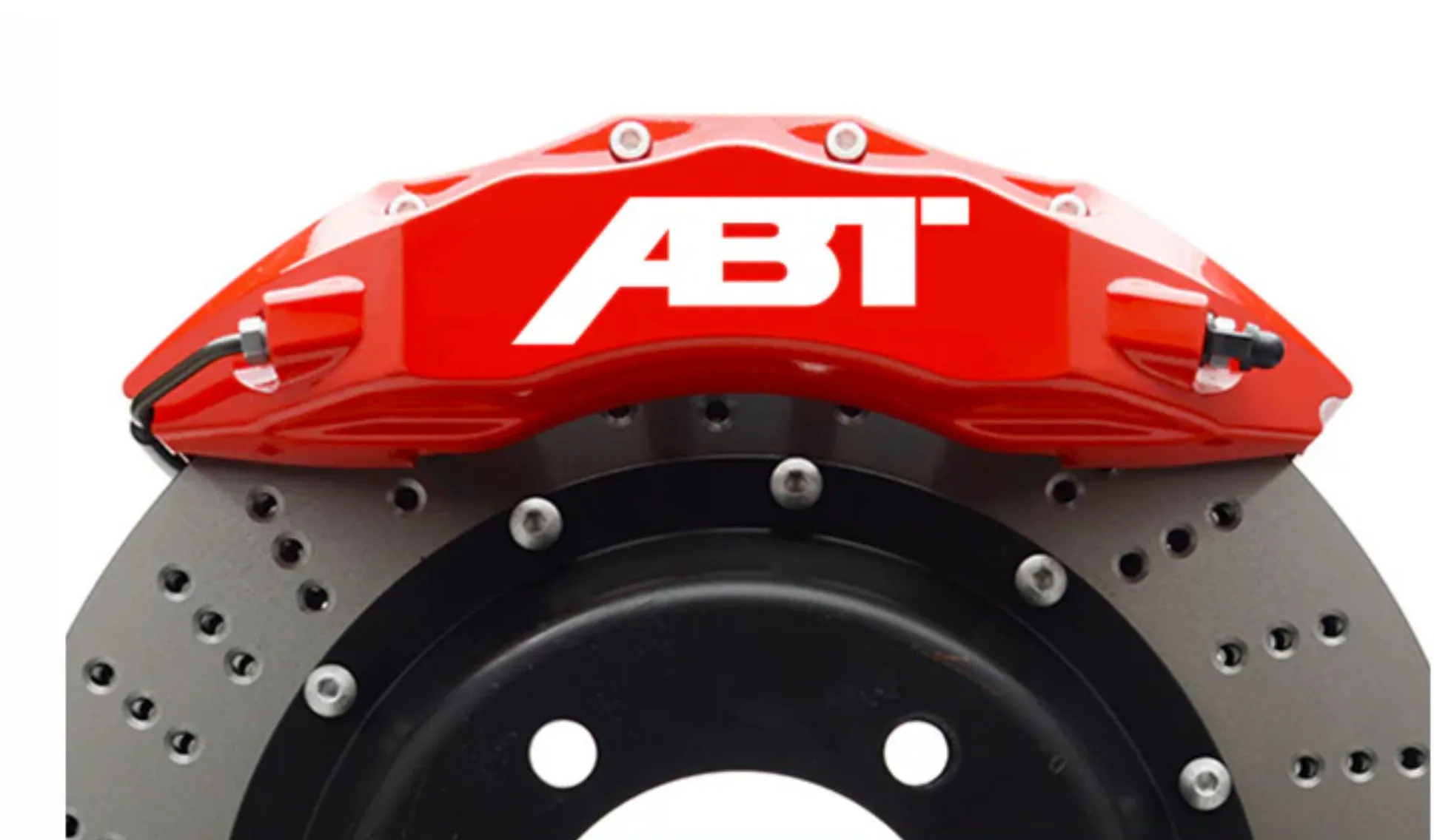 8PCS ABT Brake Caliper DECALS STICKERS WHEELS 4-SIZES White/Black/Red