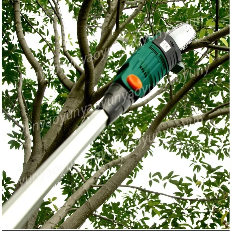 High Quality Electric High-altitude Chain Saw Telescopic Pruning Shears Fruit Tree Scissors Chainsaw 600W 220v/50HZ 10m/s