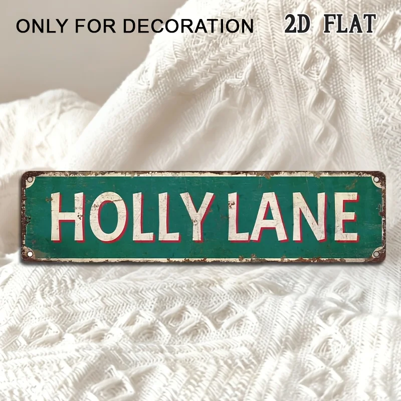 2D Plat - Un panneau décoratif vintage, Il est pré-perçé pour une suspension facile et convient à divers envnements tels que