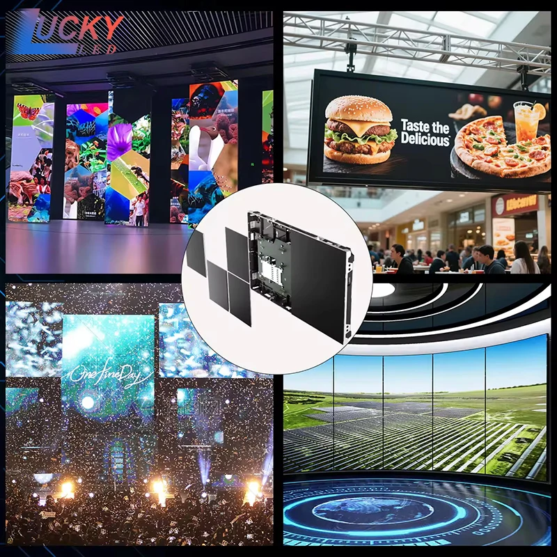 شاشة LED داخلية خفيفة الوزن، خدمة أمامية من الألومنيوم المصبوب، تركيب سريع P1.9 P2.604 P3.91 للإيجار #4