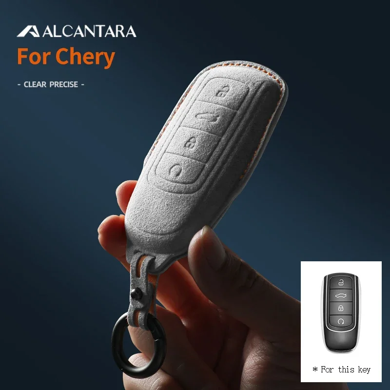 

Alcantara Car Key Case Cover Shell For Chery Tiggo 8 Pro Tiggo 8plus New 5 Plus 7pro Chery Tiggo 7 Pro Max Omoda 5 C5 Mod