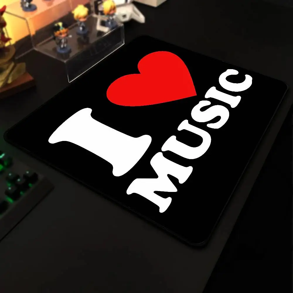 

I Love Music I Love Hot MomsGaming Mouse Pad Gamer Mousepad Game Professional Waterproof Mouse Mat Locking Edge Laptop Desk Mat