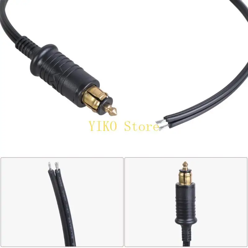 K32C 45cm DIN Plug Single Head Connector Cable for European Car Navigation LED Lights Wireless LED Light and Speakers