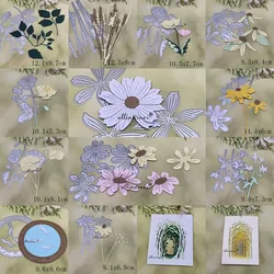 Flower leaf frame series Metal Cutting Dies for DIY Scrapbooking Album Paper Cards Decorative Crafts Embossing Die Cuts
