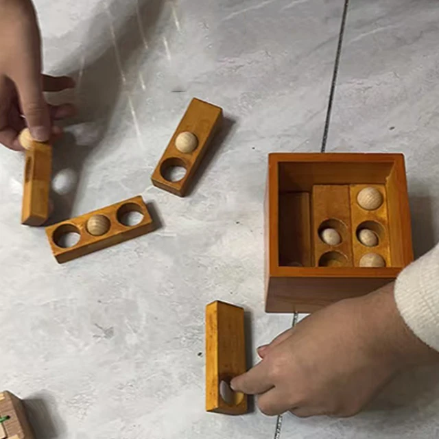 Difficult Wooden Brain Teaser Puzzles for Kids Children & Adults Thirty-six Stratagems LuBan IQ Test Toys Mind Challenge Games 6
