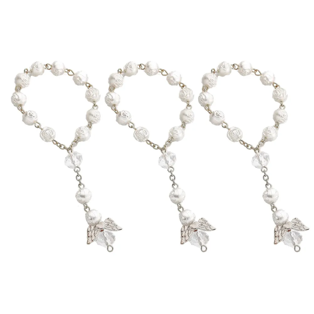 12Pcs Alloy Acrylic Bracelet Rose and Angel Wing Design Comfortable Skin Touch Easy Wear Bracelet for Girlfriend Lover Birthday
