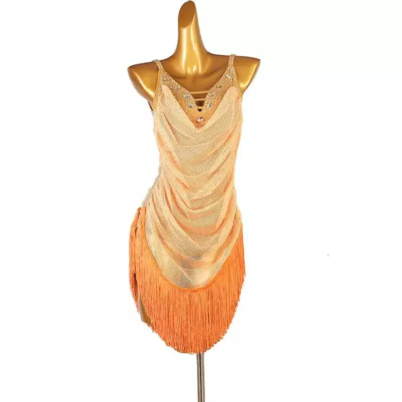 

New Dress For Prom Latin Dance Women Clothes Female Stage Suit Girls Samba Costume Ballroom Competition Sexy Elegant Party Wear