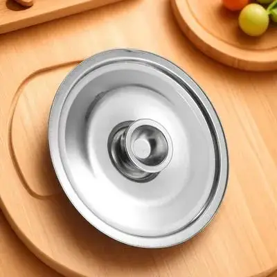 

Stainless Steel Cylinder Lid 14cm Pot Covers Explosion Proof Sturdy Seasoning Pot Cover Kitchen Gadgets Easy Clean Gifts Cooks