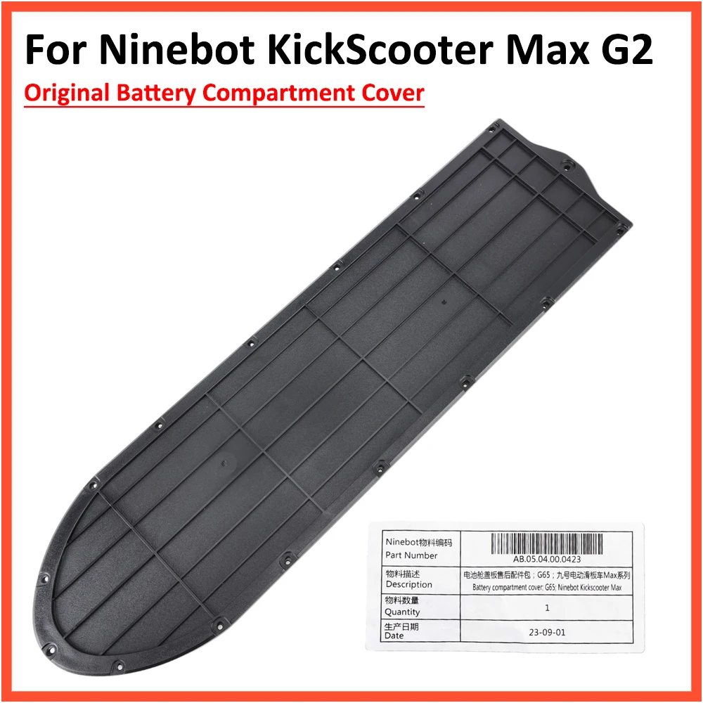 Original Battery Compartment Cover for Ninebot MAX G2 G65 KickScooter Plastic Bottom Plate Cover With Waterproof Ring