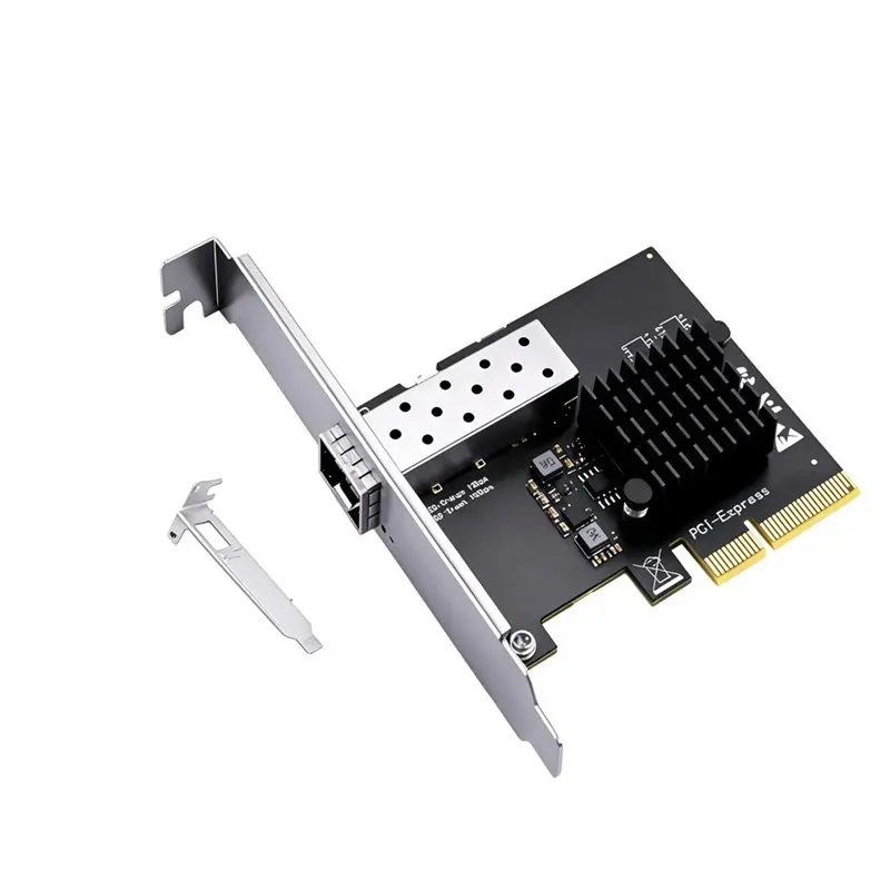 Popular Style RTL8127 10G SFP+ For Win10/For Win11 PCIE3.0 X4 Network Card Single Port Fiber NIC Card UEFI PXE Boot Wake On LAN