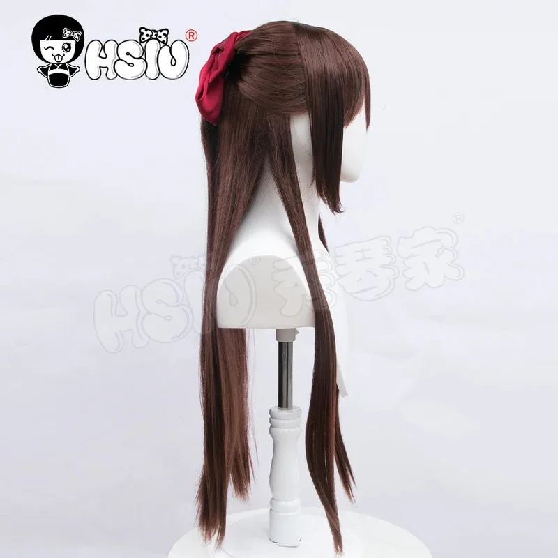 Парик Osaka Shizuku LoveLive PDP Perfect Dream Project, косплей, бренд HSIU, темно-коричневые длинные волосы + бесплатные аксессуары для волос + бесплатная шапочка для парика