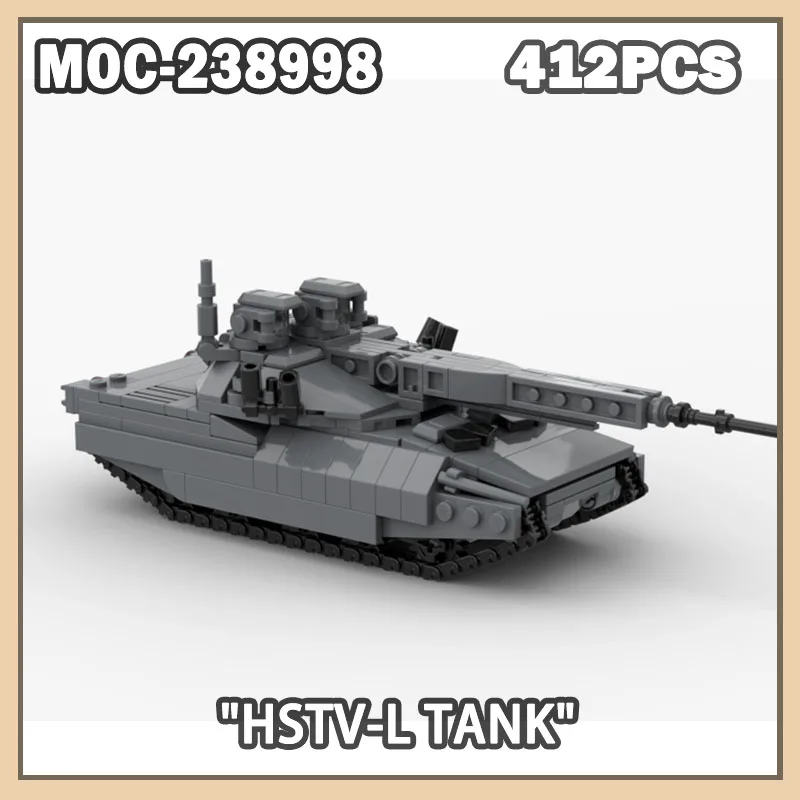 

MOC-238998 Военная серия Танковые блоки Строительная модель Hstv-L Тяжелый танк Пазл Кирпичи DIY Наборы игрушек Детские кирпичи Подарки 412 шт.
