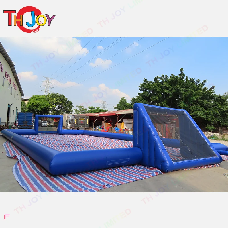 

Free Air Shipping To Door, 20x10m Inflatable Soccer Field, Inflatable Football Pitch Court Playground For Adults And Kids