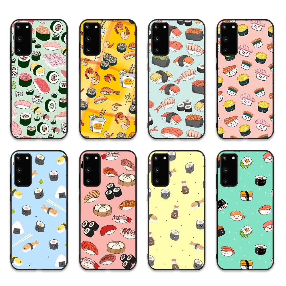 Food Sushi Phone Case For Samsung S 9 10 20 21 22 23 30 23plus Lite Ultra FE S10lite Fundas