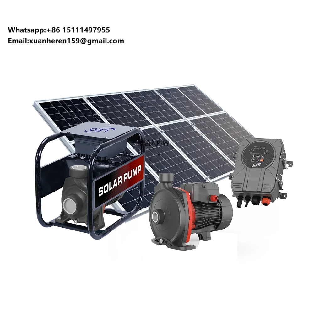 LO AC DC 750w 21m3/h 14M Solar Submersible Solar Water Pump for Agriculture